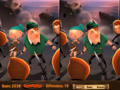 軟弱なロビンフッドの間違い探しゲーム「Robin Hood: Twisted Fairy Tales」