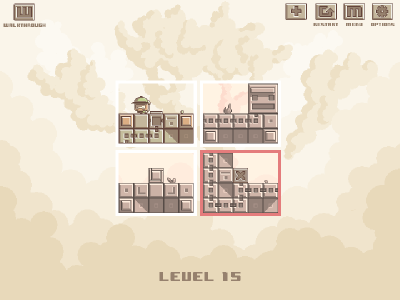 ステージを入れ替えて道を作るパズルゲーム「Shifter」